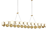 Люстра овальная с круглыми светодиодными источниками света Maxine Light варинант исполнения - 2 | Loft Concept в Нижнем Новгороде