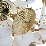 Люстра с белыми и золотистыми цветами Dahlia Flowers Lamp варинант исполнения - 5 | Loft Concept в Нижнем Новгороде