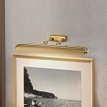 Светильник для картин цвета состаренная латунь с широким плафоном на прямоугольном основании Elstead Lighting варинант исполнения - 6 | Loft Concept в Нижнем Новгороде