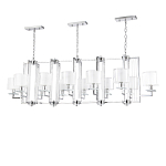 Люстра прямоугольной формы с 12-ю цилиндрическими плафонами из стекла Laurent варинант исполнения - 3 | Loft Concept в Нижнем Новгороде