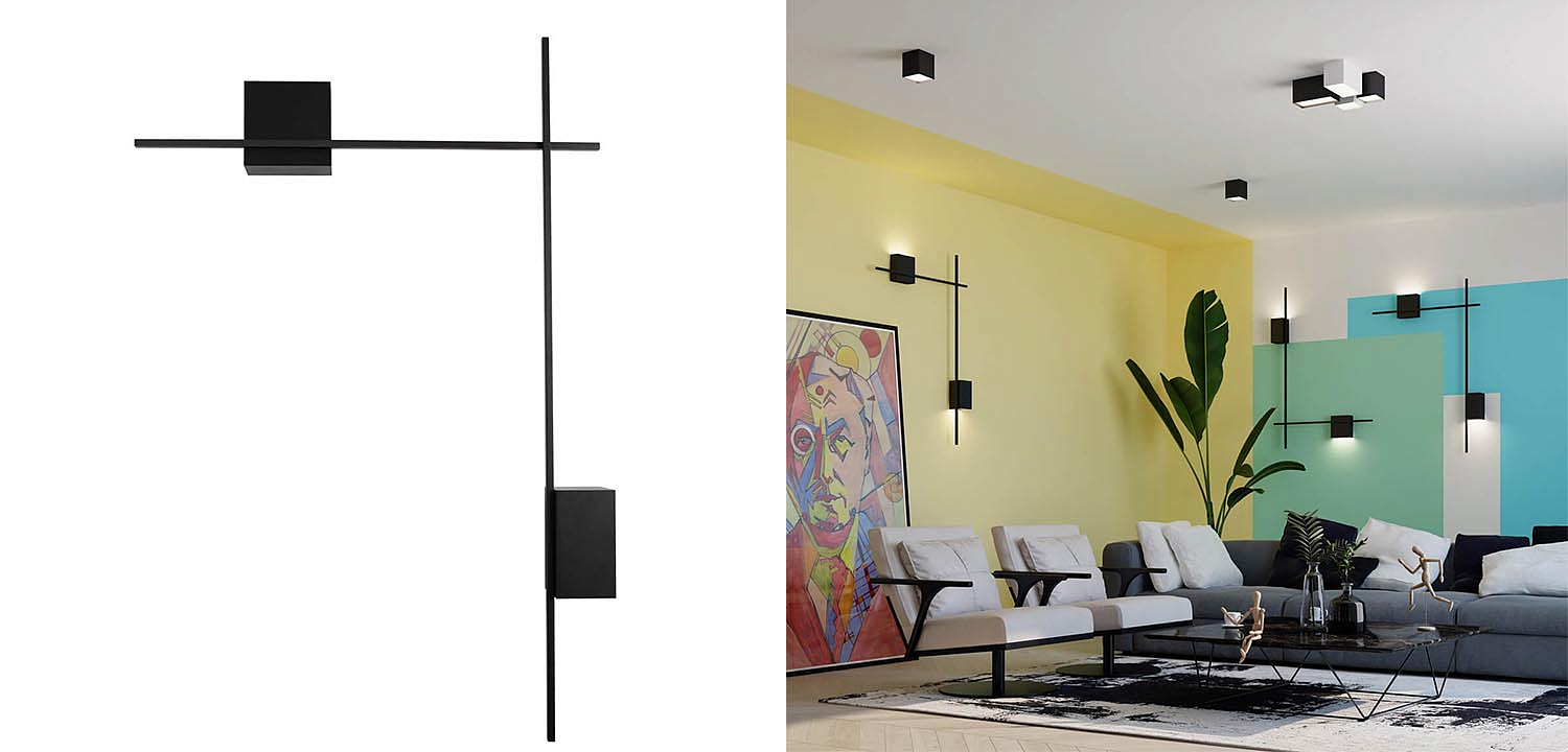 Бра Blocks Wall Light Black Angle Бра Blocks Wall Light Black Angle - Loft-Concept в Нижнем Новгороде