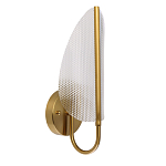 Бра с изогнутым рельефным плафоном Textured Glass варинант исполнения - 1 | Loft Concept в Нижнем Новгороде