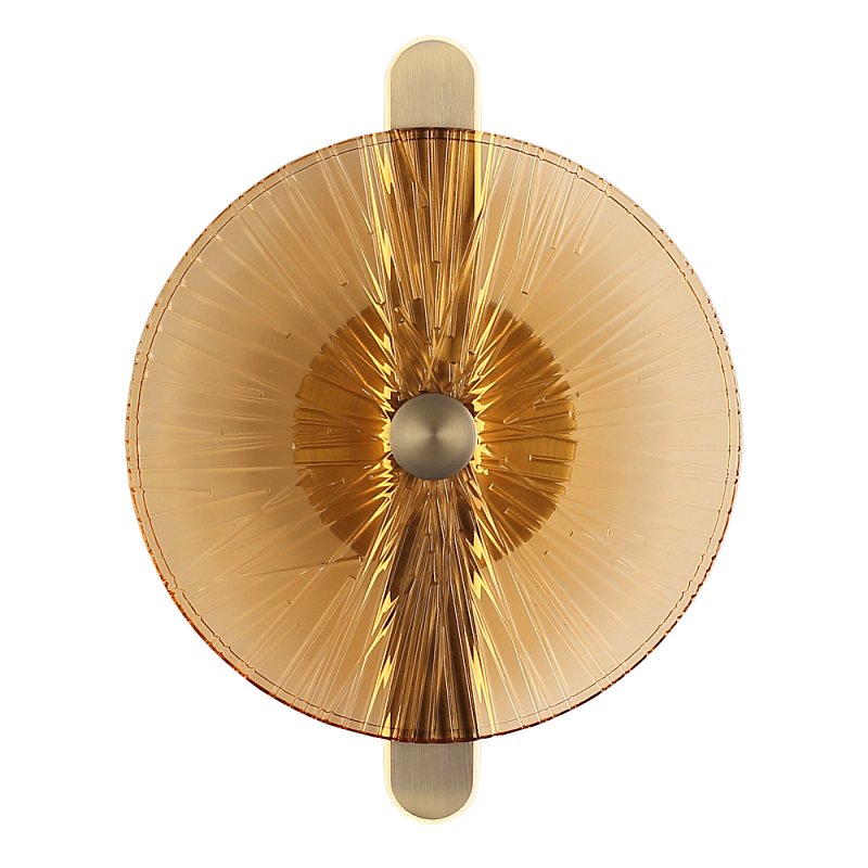 Бра с круглым стеклянным плафоном Gingham Янтарный Мятный в Нижнем Новгороде | Loft Concept 