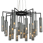 Люстра со стеклянными цилиндрическими плафонами Luminous Cylinders Smoky варинант исполнения - 3 | Loft Concept в Нижнем Новгороде