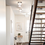 Потолочный светильник для ванных комнат со стеклянным плафоном и одной лампой Hinkley варинант исполнения - 5 | Loft Concept в Нижнем Новгороде