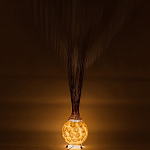 Торшер из перламутра на металлическом каркасе Indonesian Comet варинант исполнения - 4 | Loft Concept в Нижнем Новгороде