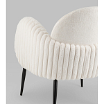 Полукресло Wave Stripes букле белый варинант исполнения - 3 | Loft Concept в Нижнем Новгороде