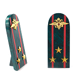 Сувенир Погон МВД из натурального камня змеевик Souvenir Epaulets варинант исполнения - 7 | Loft Concept в Нижнем Новгороде