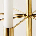 Люстра золотая с 16-ю тонкими цилиндрическими плафонами Shoulders варинант исполнения - 4 | Loft Concept в Нижнем Новгороде