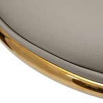 Стул бежевый из экокожи на золотых ножках Attribute of Elegance варинант исполнения - 3 | Loft Concept в Нижнем Новгороде