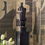 Обои ручная роспись в стиле Арт-деко Symphony Original colourway on Arkose silk dupion варинант исполнения - 3 | Loft Concept в Нижнем Новгороде