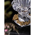 Ваза из прозрачного стекла на бронзовой подставке с ободком и ручками в виде стрекоз Eden Garden варинант исполнения - 4 | Loft Concept в Нижнем Новгороде