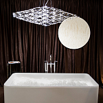 Люстра подвесная с тонкой металлической конструкцией цвета хром Quasar варинант исполнения - 7 | Loft Concept в Нижнем Новгороде