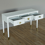 Дизайнерский Письменный стол Elsa Dreams White с тремя ящиками варинант исполнения - 4 | Loft Concept в Нижнем Новгороде