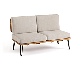 Двухместный диван из акации без подлоконтиков Amra варинант исполнения - 1 | Loft Concept в Нижнем Новгороде