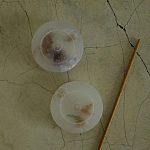 Круглая подставка под благовония из эпоксидной смолы с цветами белая Epoxy Resin Flowers Incense Stand White варинант исполнения - 4 | Loft Concept в Нижнем Новгороде