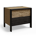 Тумба 2 ящика с подсветкой на рельефном фасаде Warm Industrial варинант исполнения - 2 | Loft Concept в Нижнем Новгороде