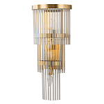 Бра с золотистым основанием и прозрачными трубками Nembus варинант исполнения - 1 | Loft Concept в Нижнем Новгороде