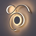 Бра белого цвета с изогнутыми световыми линиями и круглым основанием Luke Lampco Tracer Lamp варинант исполнения - 4 | Loft Concept в Нижнем Новгороде