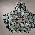 Люстра с каскадом из круглых прозрачных декоративных элементов Harmony of Light варинант исполнения - 2 | Loft Concept в Нижнем Новгороде