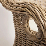 Кресло из ротанга с подушкой Nest бежево-серое варинант исполнения - 6 | Loft Concept в Нижнем Новгороде