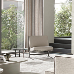 Дизайнерское кресло без подлокотников кожаное на металлическом каркасе PAULA Armchair варинант исполнения - 5 | Loft Concept в Нижнем Новгороде