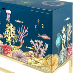 Буфет ручная роспись в морском стиле Cabinet Fondo Marino  варинант исполнения - 2 | Loft Concept в Нижнем Новгороде