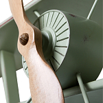 Полка книжная зеленая в виде аэроплана в стиле лофт FLY варинант исполнения - 2 | Loft Concept в Нижнем Новгороде