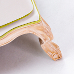 Диван двухместный из натурального бука золотистый с изображением птиц и цветов Blooming Birds варинант исполнения - 3 | Loft Concept в Нижнем Новгороде