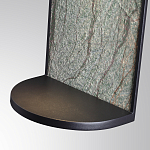 Настенный светильник зеленого цвета с черной рамкой овальной формы с полкой Herbarium  варинант исполнения - 5 | Loft Concept в Нижнем Новгороде