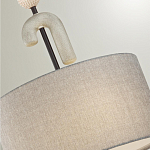 Люстра с серым тканевым плафоном Flourish варинант исполнения - 4 | Loft Concept в Нижнем Новгороде