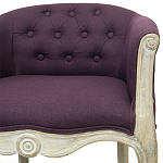 Кресло низкое в стиле прованс Louis French Armchair violet flax варинант исполнения - 3 | Loft Concept в Нижнем Новгороде