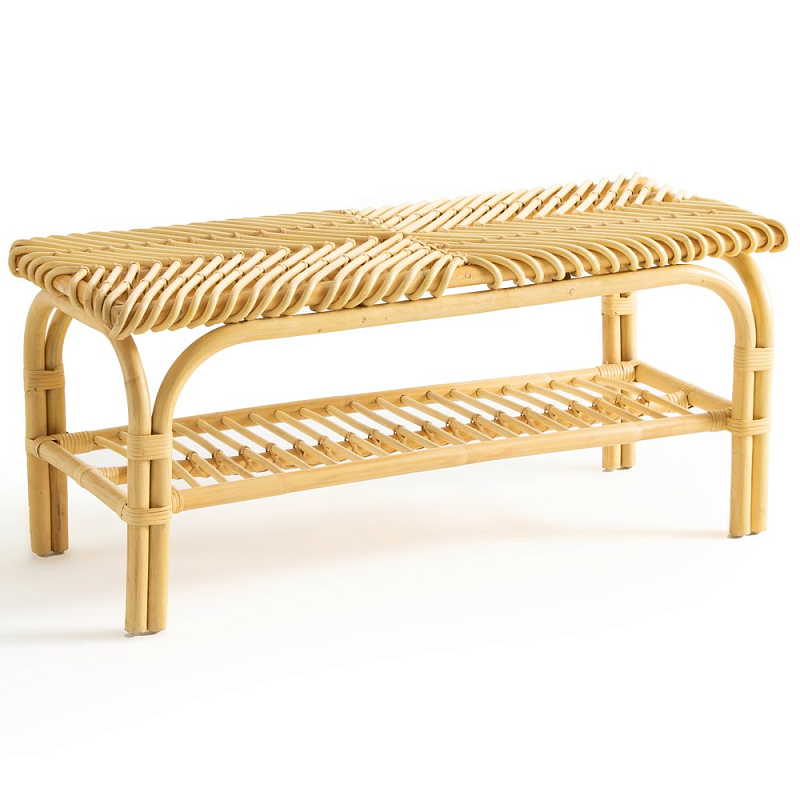 Скамья из ротанга Saveria Rattan Bench Древесина в Нижнем Новгороде | Loft Concept 