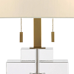 Настольная лампа прямоугольная на прозрачном основании Charm and Luxury варинант исполнения - 1 | Loft Concept в Нижнем Новгороде