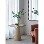 Столик приставной с квадратной столешницей Textured Cream Table варинант исполнения - 8 | Loft Concept в Нижнем Новгороде