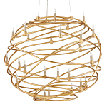 Люстра золотая в форме спирали Fancy Pattern варинант исполнения - 3 | Loft Concept в Нижнем Новгороде