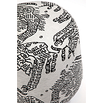 Пуф Wakonda с Круглыми ножками Черно-Белый орнамент варинант исполнения - 4 | Loft Concept в Нижнем Новгороде