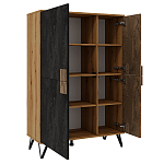 Шкаф двухдверный с 2-мя отделами с полками Stone Effect варинант исполнения - 3 | Loft Concept в Нижнем Новгороде