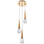 Подвесной светильник капли Acrylic Droplet Trio Gold Hanging Lamp варинант исполнения - 2 | Loft Concept в Нижнем Новгороде