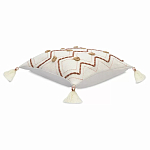 Подушка декоративная с геометрическим узором и кисточками Divine Abstractions варинант исполнения - 1 | Loft Concept в Нижнем Новгороде