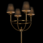 Торшер с металлическим основанием бронзового цвета с черными конусовидными абажурами Dignity варинант исполнения - 4 | Loft Concept в Нижнем Новгороде