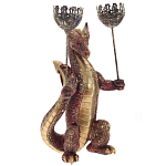 Подсвечник в виде дракона Dragon with Two Candlesticks Red варинант исполнения - 1 | Loft Concept в Нижнем Новгороде