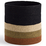 Плетеная корзина в полоску Iweala Wicker Basket варинант исполнения - 1 | Loft Concept в Нижнем Новгороде