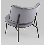 Мини-кресло District Lounge велюр серый варинант исполнения - 3 | Loft Concept в Нижнем Новгороде