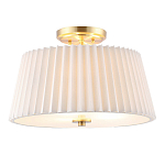 Потолочный светильник с белым плиссированным абажуром Ganglion варинант исполнения - 1 | Loft Concept в Нижнем Новгороде