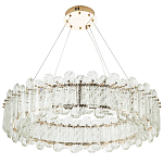 Круглая люстра с декором из рельефного стекла Cassian Relief Glass Chandelier 80 варинант исполнения - 1 | Loft Concept в Нижнем Новгороде