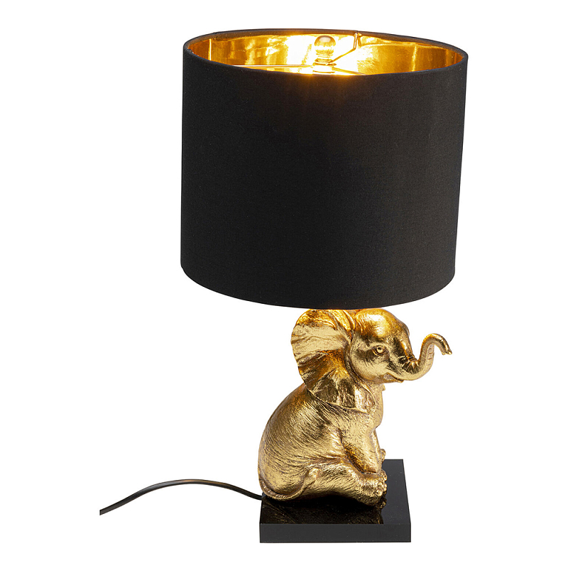 Настольная лампа Золотой Слоненок Черный Золотой в Нижнем Новгороде | Loft Concept 