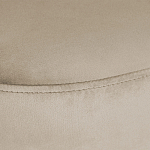 Банкетка овальная бежевый велюр на 4-х металлических ножках черного цвета SANJAY варинант исполнения - 5 | Loft Concept в Нижнем Новгороде