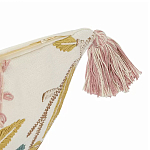 Чехол на подушку с кисточками и вышивкой птиц Ethnic mix Birds Rect варинант исполнения - 2 | Loft Concept в Нижнем Новгороде