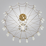 Люстра подвесная из металла с прозрачными подвесками из хрусталя Quasar 93 варинант исполнения - 5 | Loft Concept в Нижнем Новгороде